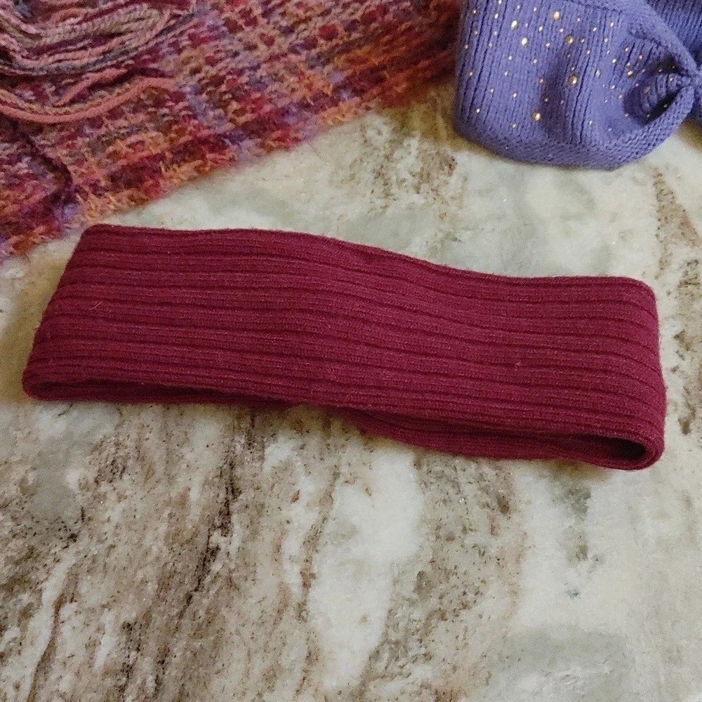 2 Warm Knitted Head Bands